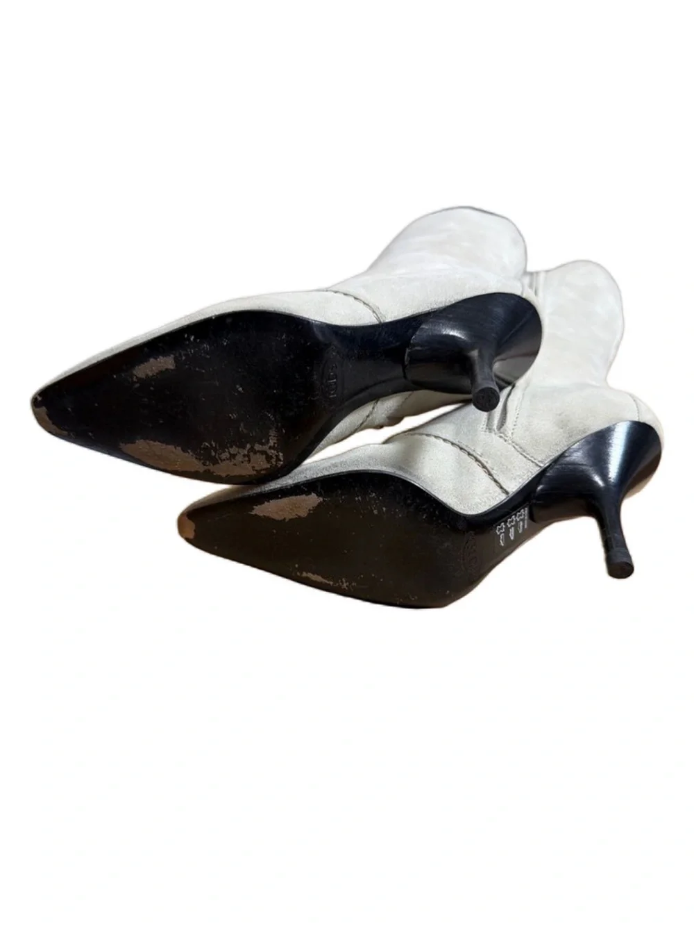 Tod's Light Off White Over-the-Knee Pointed-Toe Stiletto Boots